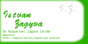 istvan zagyva business card